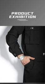 NAVIFORCE Men's Watch Classic Stainless Steel Strap 3ATM Waterproof Calendar Minimalist Dial Men's Chronograph Watch NF9272S