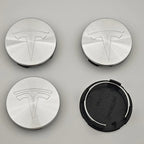 4Pcs 56mm ABS Tesla Wheel Center Hub Cap Emblem Logo Car Rims Cover Hubcap For Tesla Model 3 Y X S Original Badge Accessories