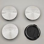 4Pcs 56mm ABS Tesla Wheel Center Hub Cap Emblem Logo Car Rims Cover Hubcap For Tesla Model 3 Y X S Original Badge Accessories