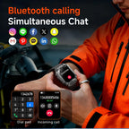 2026 TANK New 1400mAh Military GPS Smart Watch Men 2.01" AMOLED Screen 10ATM Waterproof Clock SOS Call Flashlight Smartwatch iOS