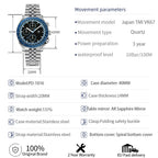 PAGANI DESIGN 2026 New Men's Watches Sport Quartz Watch For Men Racing Chronograph Waterproof AR Sapphire crystal Wristwatch Men