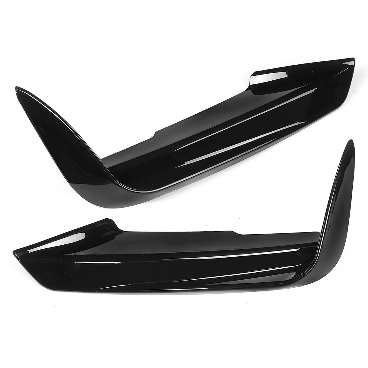 For BMW F30 F31 M Sport 2012-2019 Front Bumper Lip Splitter Canards Spoiler 1Pair Car Fog Lamp Eyebrow Frame Cover Grille