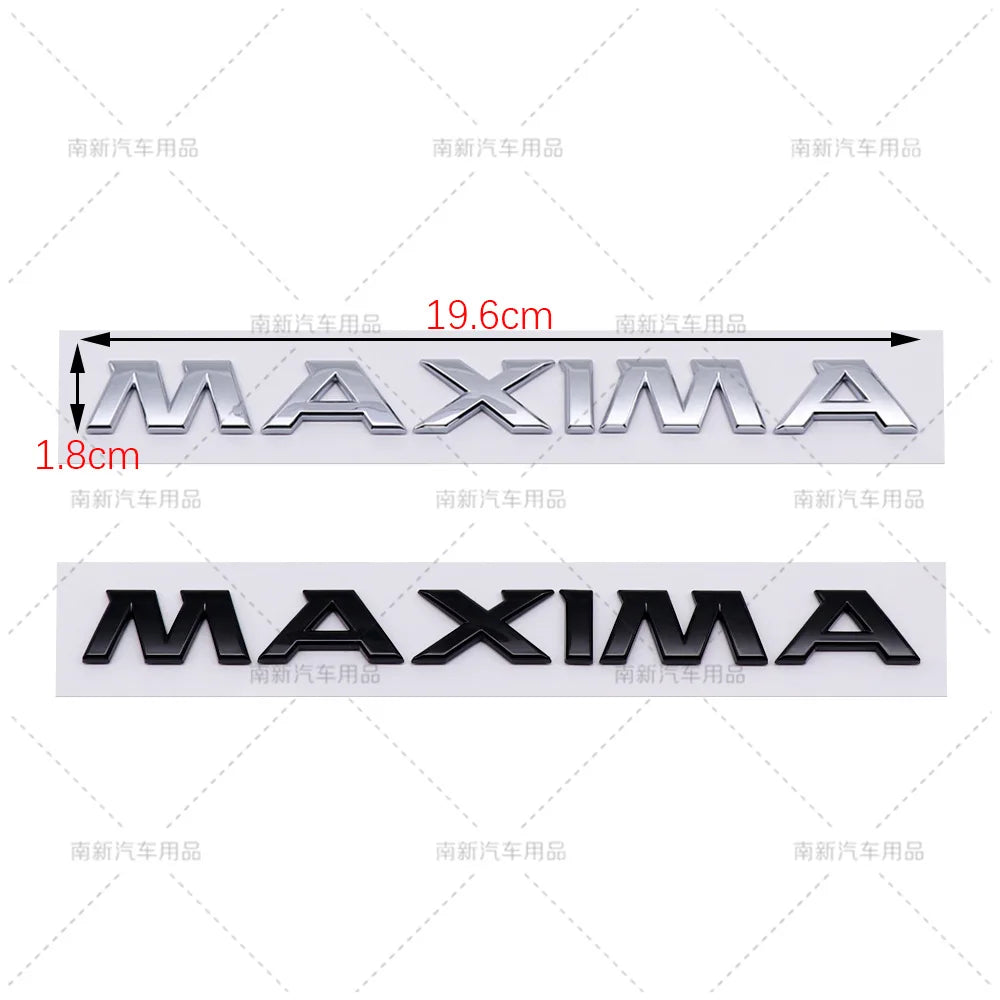 MAXIMA labeling is suitable for Nissan MAXIMA English letter labeling ABS car labeling car sticker emblem