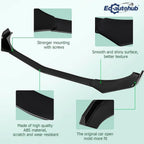 Front Bumper Lip Splitter Spoiler for Chevrolet Camaro SS 1LE ZL1 1997-2021 Fits Perfectly Enhance Vehicle's Aesthetic