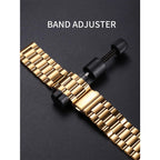 TOMI New Men's Watch Brooch Ring Gift Box Set Luxury Business Stainless Steel Strap Men's Calendar Casual Quartz Watch Reloj