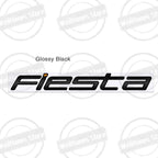 Metal 3D For Ford Fiesta Edge Badge Letter Logo Car Rear Trunk Body Sticker Emblem Glossy Black Accessories