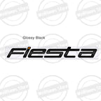 Metal 3D For Ford Fiesta Edge Badge Letter Logo Car Rear Trunk Body Sticker Emblem Glossy Black Accessories