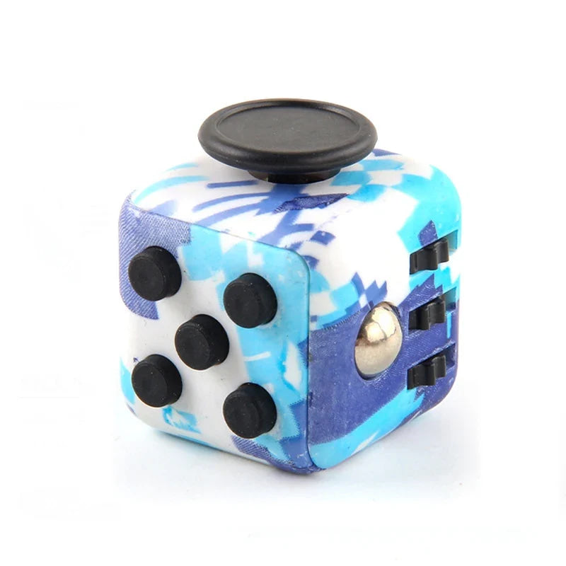 6/12 Sides Cube Decompression Toy Rainbow Stress Relief Autism ADHD OCD Anxiety Sensory Toys Fingertip Desk Toy for Kids Adult