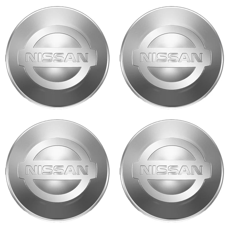 56mm Car Wheel Stickers Center Hub Cap Car Emblem Badge For Nismo Nissans Tiida Teana Skyline Juke X-trail Almera Qashqai Goods