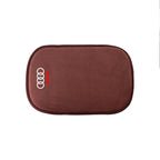 Suede Leather Armrest Mat Arm Rest Protection Cushion Auto Armrest Valve Cap For Audi Sline S3 A4 S4 TT Q1 C2 Q3 S7 B8 B9 8P 8V