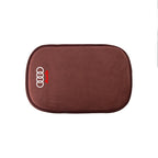 Suede Leather Armrest Mat Arm Rest Protection Cushion Auto Armrest Valve Cap For Audi Sline S3 A4 S4 TT Q1 C2 Q3 S7 B8 B9 8P 8V