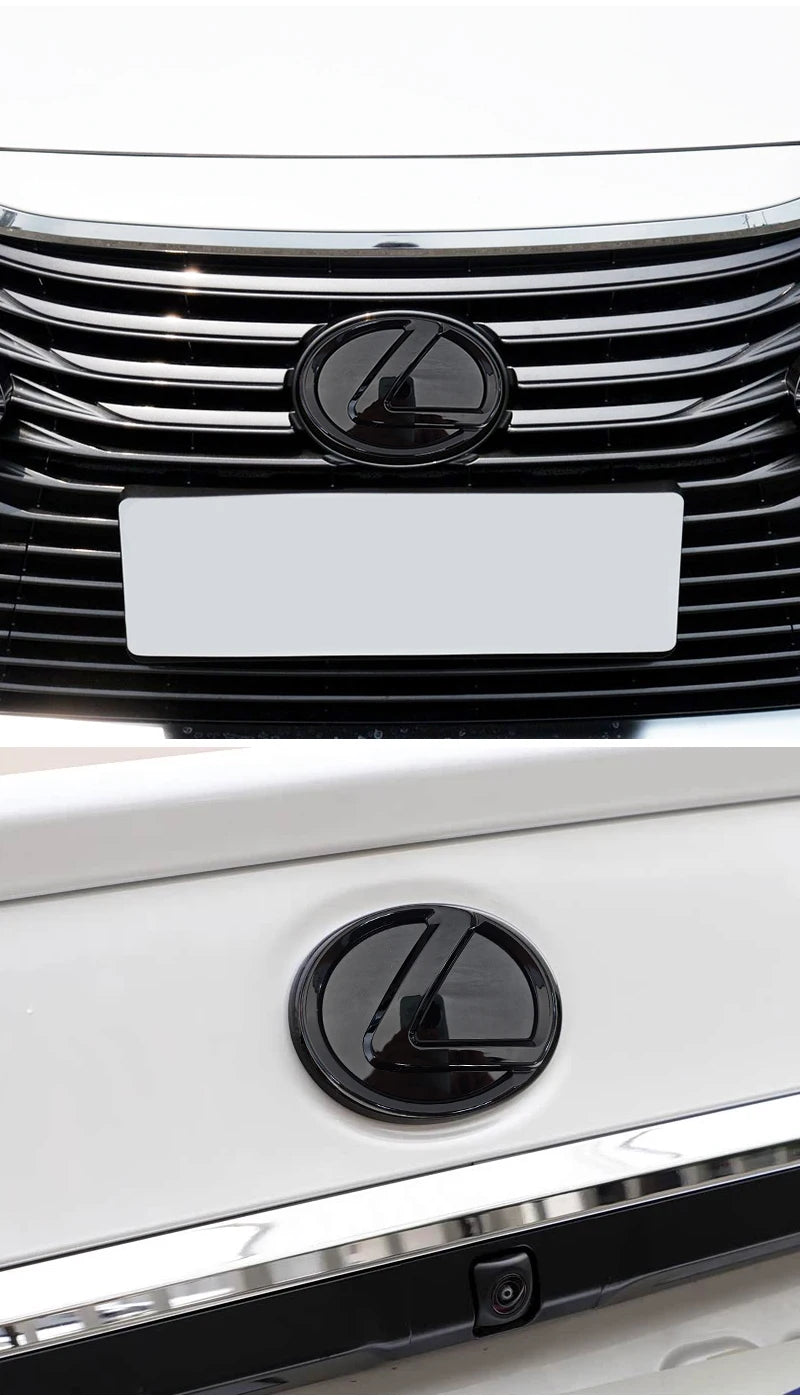 100/110/120/130/140/150/160mm Car Rear Trunk Emblem Front Grille Logo For Lexus ES RX NX LS UX LM LX GX LC RZ IS CT GS RC HS SC