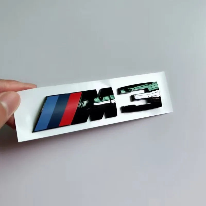 Suitable For BMW Group M3 Emblem Standard Trunk Tail Standard ABS Logo Sticker For BMW E30 E46 E36 E90/E92/E93 F80 GTS CRT CSL