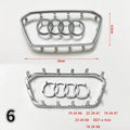 Automobile Steering Wheel Logo Bright Frame Strip Electroplated Car Logo Sticker For Audi A3 A4 B8 8P B9 8V A5 A6 C7 A7 Q3 Q5 Q7