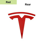 CAR Tesla Model 3 Mode Y Zinc Alloy Car Front Hood Logo Sticker Styling Auto Body Rear Trunk Emblem with Radian Accessories