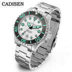 CADISEN AQUA DIVER New Brand Luxury Men Watches Automatic Watch Japan MIYOTA 8215 100M Waterproof Luminous Mechanical Wristwatch
