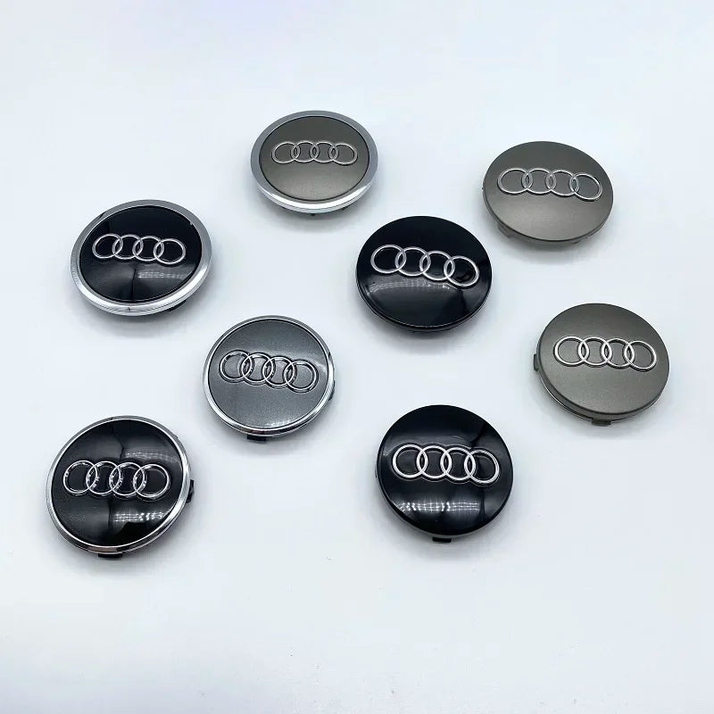 4pcs Audi 135MM Car Hub Caps 8R0601165 4F0601165 For A4 A5 A6 A7 Q3 Q5 A3 S5 Accessories Auto Wheel Center Cap Hubcap Rim Covers
