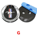 150mm Car Rear Trunk Emblem For Ford Mustang Tire Style ABS Badge 5.0 Roush Shelby GT500 Cobra Laguna Auto Tuning Accessories