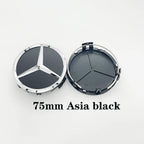4pcs 75MM Car Styling Wheel hub modification Center Covers Hub Caps For Mercedes Benz B/C/E/S W211 W203 W204 W210 W124 AMG W202