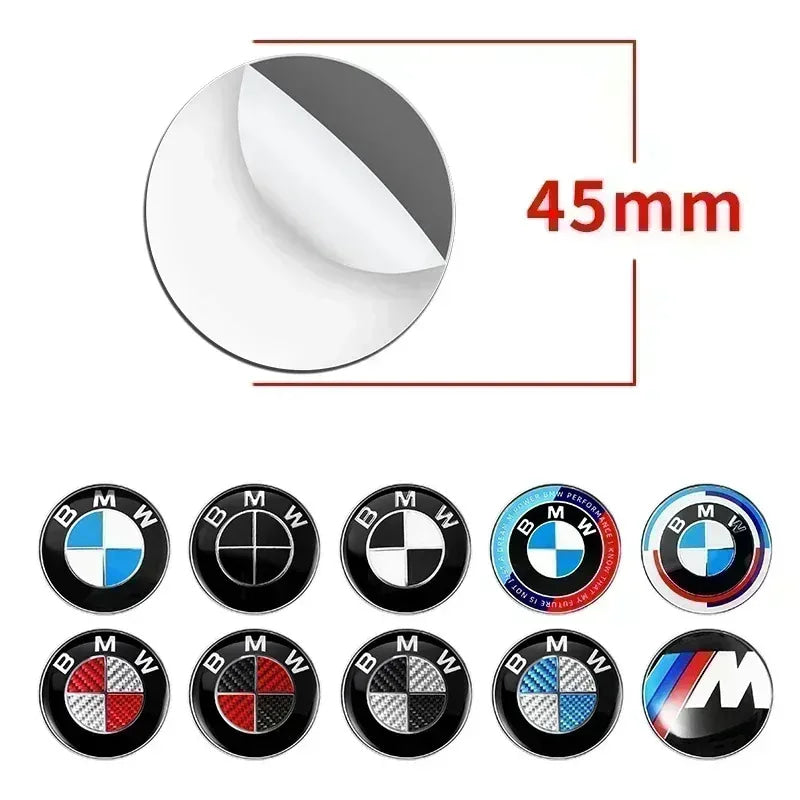 45MM Car Steering Wheel Badge Emblem Sticker Auto Styling For BMW 1 3 5 7 Series M Performance M3 M5 F01 F20 F10 F13 F16 F34