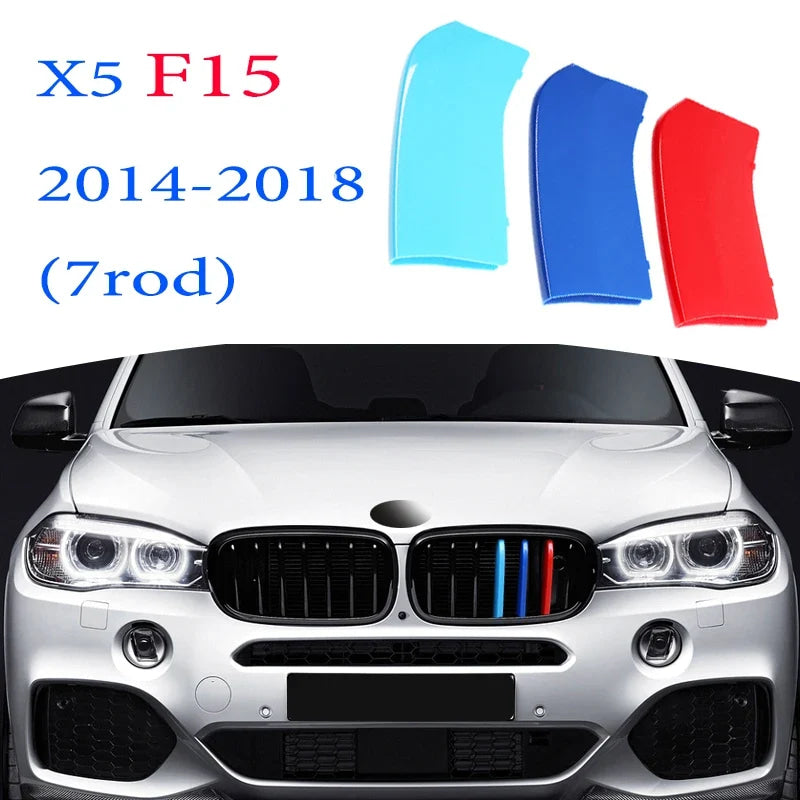 ABS Car Grille Trim Strip For BMW X1 X2 X3 X4 X5 X6 X7 E84 F48 F49 F39 E83 F25 G01 F26 G02 E70 F15 E53 G05 E71 E72 F16 G06 G07