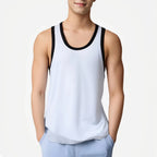 Men's Four Seasons Cotton Joker Vest White Black Color Basic Vest Fit Sports Fitness T-shirt Summer Bodybuilding Gym Tank Tops