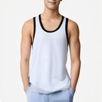 Men's Four Seasons Cotton Joker Vest White Black Color Basic Vest Fit Sports Fitness T-shirt Summer Bodybuilding Gym Tank Tops