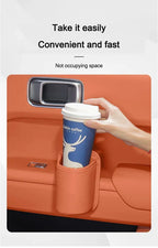 For Toyota Car Door Water Cup Holder Back Seat Drink Rack Leather Storage  Corolla Yaris Prius Camry Auris Avensis car sticker