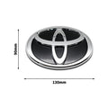 3D Car Logo Modified Car Logo Badges Front And Rear Logo Silver For Toyota Hybrid Series Prado Highlander Camry Corolla Styling