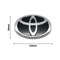 3D Car Logo Modified Car Logo Badges Front And Rear Logo Silver For Toyota Hybrid Series Prado Highlander Camry Corolla Styling
