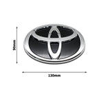 3D Car Logo Modified Car Logo Badges Front And Rear Logo Silver For Toyota Hybrid Series Prado Highlander Camry Corolla Styling