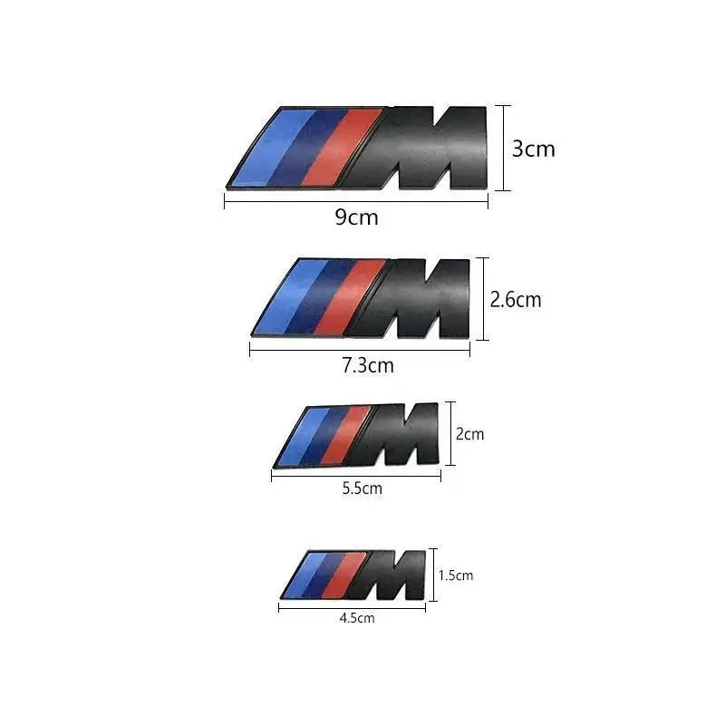 M LOGO Fender Emblem Badge Rear Trunk Badge For BMW E36 E39 E46 E60 E90 E90 F01 F10 F30 G01 G20 G21 G30 G11 F15 X5 X3 M Sports