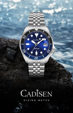 CADISEN New Luminous Men Mechanical Wristwatches Ceramic Bezel Sapphire Glass Automatic Watch Men Relogio Masculino