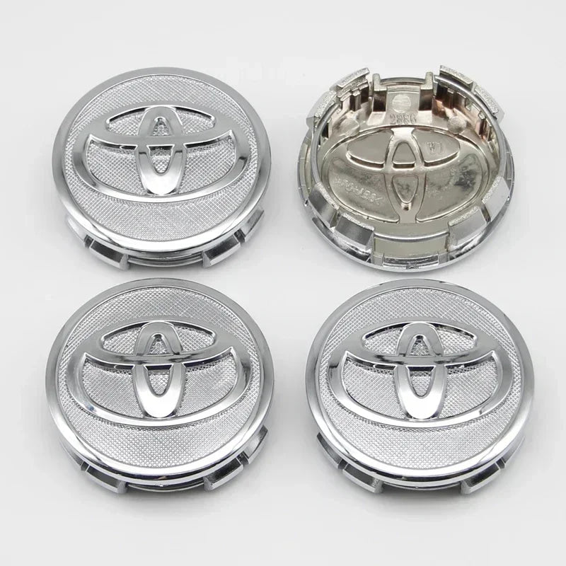 4Pcs 57/62mm Car Wheel Center Hub Caps For Toyota Rav4 Aygo Yaris Corolla Camry Car Tire Center Decoration Stickers Accessories