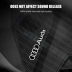 4pcs 3D Aluminum Badge Emblem Sticker car audio decorate For Audi A1 A3 A4 B8 8P A6 C7 A5 Q5 B7 B6 B9 A7 A8 RS Q3 Q7 Q2 TT