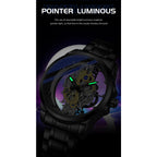 TPW Hot Trendy Fashion Wholesale Men Golden Black Blue Skeleton NOT Automatic Watch Quartz Wrist Watches Luxury 2024