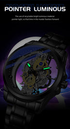 TPW Hot Trendy Fashion Wholesale Men Golden Black Blue Skeleton NOT Automatic Watch Quartz Wrist Watches Luxury 2024