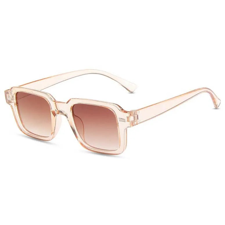 Gafas de sol rectangulares retro con montura pequeña para mujer