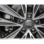 For Audi 4pcs 60mm Car Styling Audi Wheel Center Cap Emblem Hub Covers Badge For Audi B5 B6 B7 B8 B9 D3 Q3 Q5 Q7 TT A1 A3 A4 A5