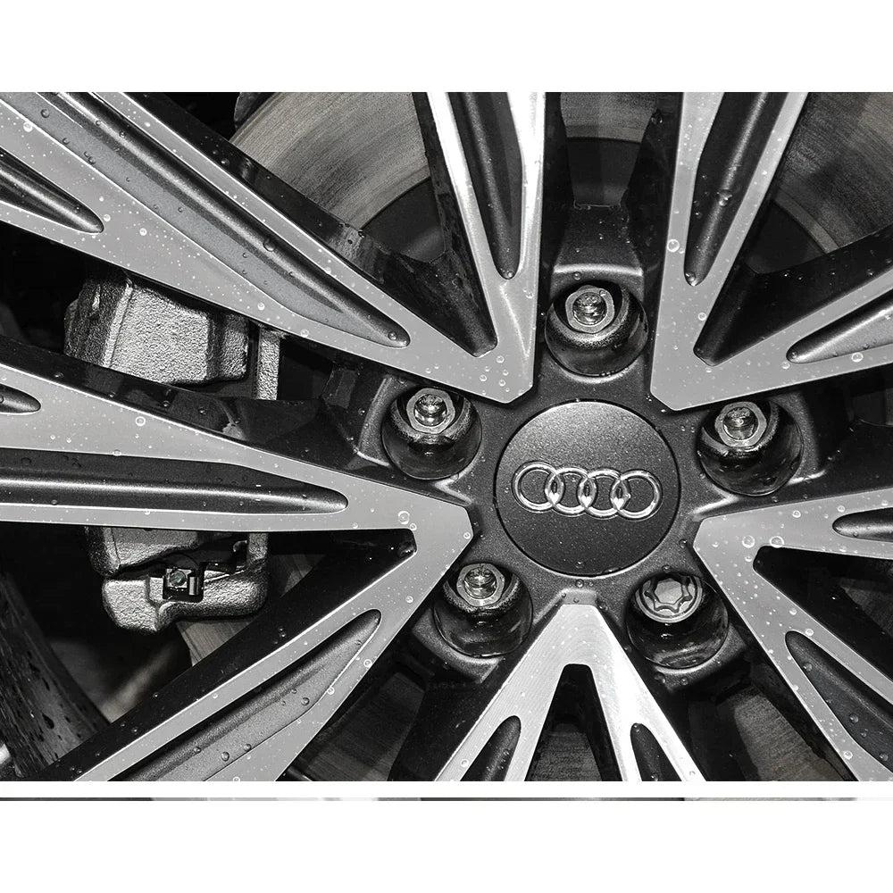 For Audi 4pcs 60mm Car Styling Audi Wheel Center Cap Emblem Hub Covers Badge For Audi B5 B6 B7 B8 B9 D3 Q3 Q5 Q7 TT A1 A3 A4 A5