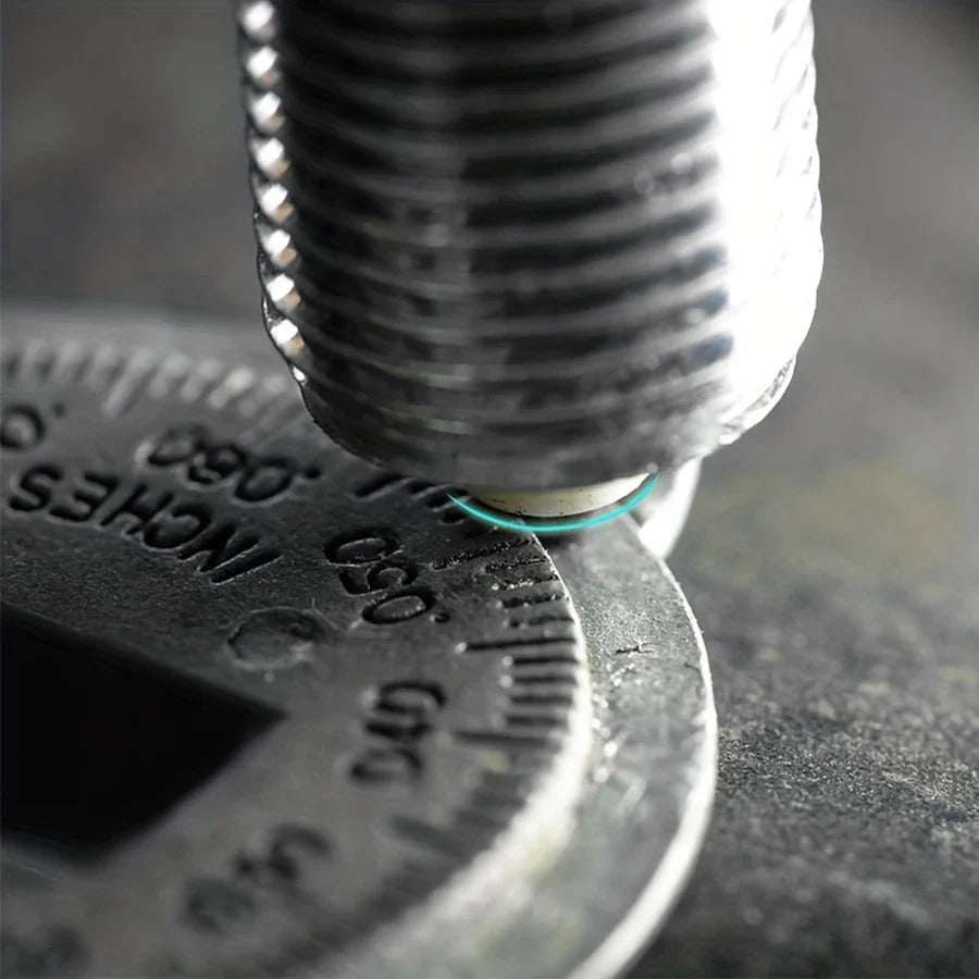 Herramienta de medición de espacio de bujía tipo moneda, rango de 0,6-2,4mm, herramienta de medición de huecos de bujía, 1 ud.