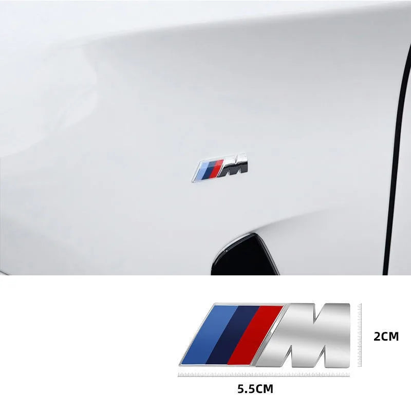 3D ABS M Logo For BMW Sport F10 F30 G01 E83 F39 E84 F48 M1 M2 M3 M4 M5 M6 Car Emblem Stickers Body Trunk Badge Decal Accessories