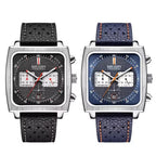 MEGIR 2182 Luxury Fashion Sports Chronograph Multi-Functional Military Leather Date Wristwatches for Men Relogio Masculino