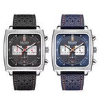 MEGIR 2182 Luxury Fashion Sports Chronograph Multi-Functional Military Leather Date Wristwatches for Men Relogio Masculino
