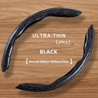 Universal Suede / Nappa Leather Car Steering Wheel Cover 38CM Breathable O/D Shape Protector Non-Slip Auto Interior Accessories