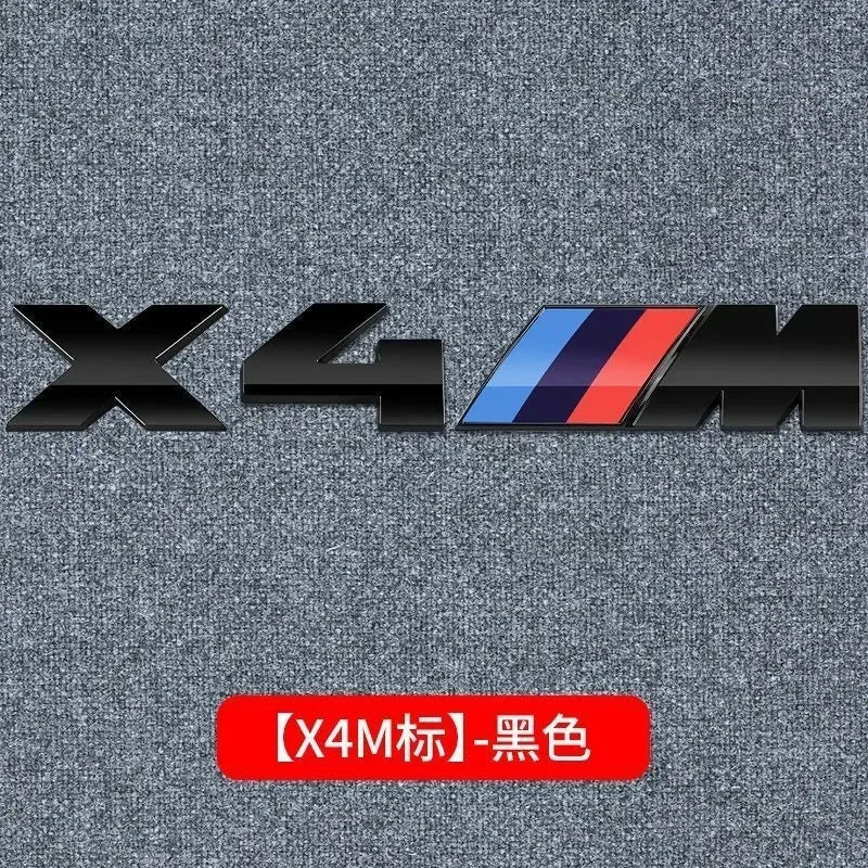 3D Metal Car Body Side Badge Body Rear Trunk Decor Sticker Modification For BMW M X1 X2 X3 X4 X5 E84 F26 E83 F25 E53 E70 E71 G02