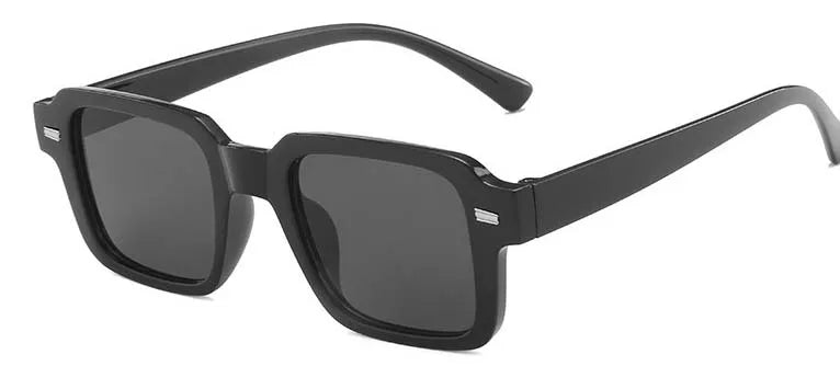 Gafas de sol rectangulares retro con montura pequeña para mujer
