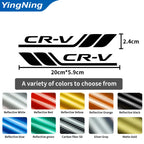2pcs Car Badge Styling Cars Fender Side Bumper Leaf Plate Side Decorative Stickers For Honda CR-V Auto Vinyl Decal Accessories