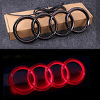 for Audi LED Logo Light Car Front Grille Badge Emblem Sticker A3 A4 A5 A6 Q5 RS5 A4L Q3 A8 Decals Auto Exterior Decoration