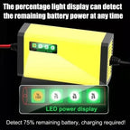 Cargador de batería de coche de 12V y 2A, cargador de reparación de pulsos de energía de 220V, batería de plomo ácido húmedo y seco, pantalla LED, resolución de batería para Moto y camión